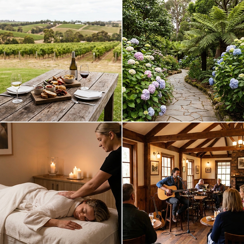 Adelaide Hills regional dining and garden experiences