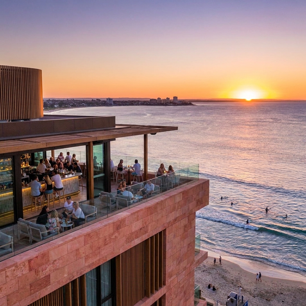 Pacific Palm Casino Retreat overlooking the Indian Ocean