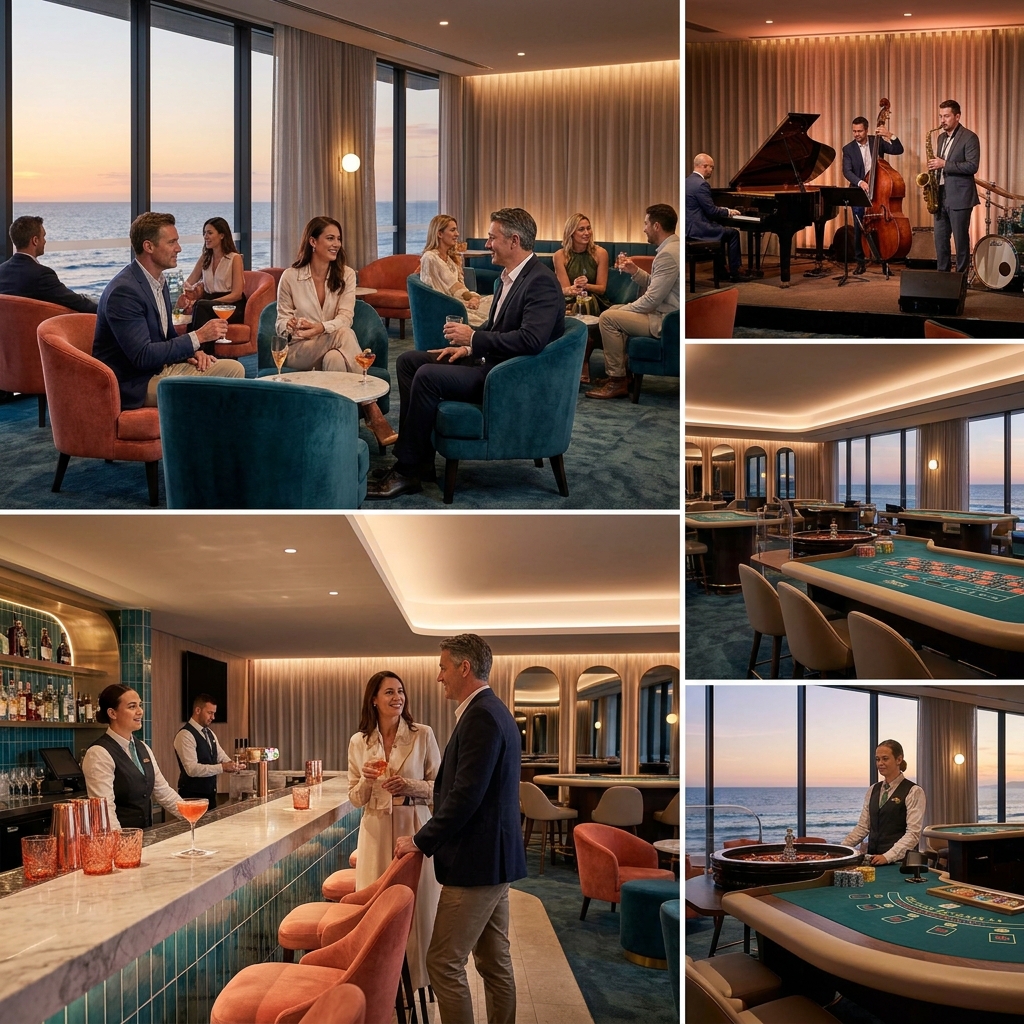 Pacific Palm Casino Retreat elegant adults-only casino and lounge area